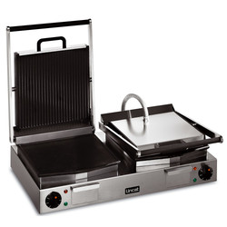 Lincat Ribbed Grill Double - ribbed top, smooth bottom