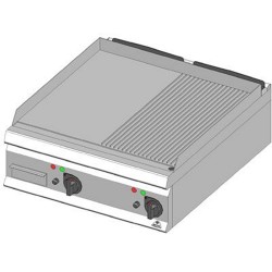 Bertos Elec Griddle Hard Chrome 1/2 Smooth 1/2 Grooved