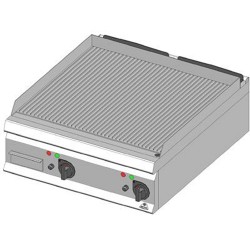 Bertos Electric Fry Top, Grooved, Hard Chrome, 2 Zones