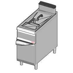 Bertos Standing Gas Fryer - Pilot Flame - 22 Lt