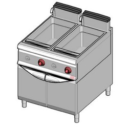 Bertos Gas Pasta Cooker - Two Stainless Steel Tank