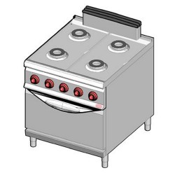 Bertos 4 Burners Gas Stove With Gas Oven