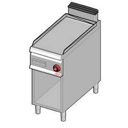Bertos Gas Fry Top - Multipan - Smooth - Open Stand