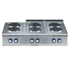Electrolux 700XP Range 1200mm  (6) round hot plates