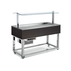 Afinox 3/1 GN Essense Buffet Static shallow well Refrigerated Counter