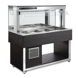 Afinox Tradition 4/1 GN Buffet Wall Static Refrigerated Counter