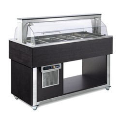 Afinox Tradition 4/1 GN Buffet Winged Static Refrigerated Counter