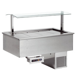 Afinox Soul Drop In Blown Air Refrigerated Counter Top Unit (with Glass Gantry)
