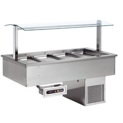 Afinox Soul Drop In Static Refrigerated With Gantry Counter Top Unit