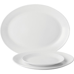 Vitrilite White Oval Plate