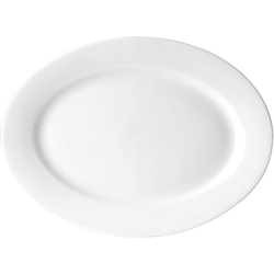 Anton Black Bone China Oval Plate