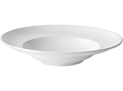 Anton Black Bone China Winged Pasta Plate