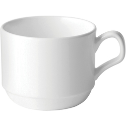 Anton Black Bone China Stacking Cup