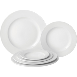 Pure White Wide Rimmed Plate