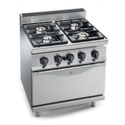 Bertos 4 Burner 2/1 GN - High Power Gas Range