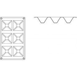 Flexipad Silicone 6 Pyramide Moulds