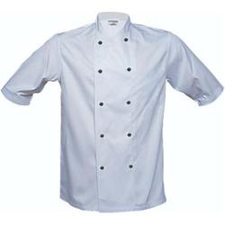 Chefs Jackets Black Stud Short Sleeve