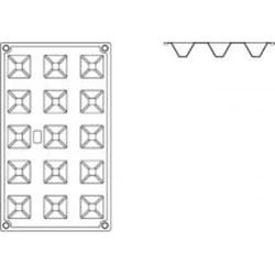 Flexipad Silicone 15 Pyramide Moulds