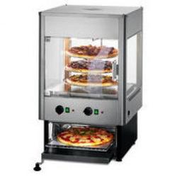Lincat Upright Heated Merchandiser with Oven With rotating shelves