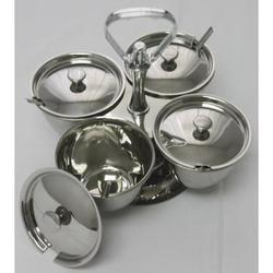 Revolving Relish Server - Four Bowls