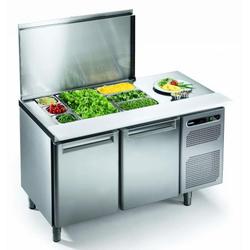 Afinox Refrigerated 2 or 3 Door Saladette Counter With a Stainless Steel Cover