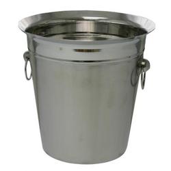 Champagne Bucket Fluted With Handles Brushed