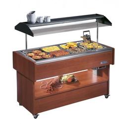 Afinox Koro Buffet Heated Food Display Island Gn 4/1