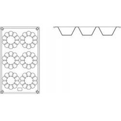 Flexipad Silicone 6 Tarte Moulds