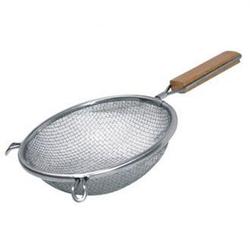 Round Tinned St/St Sieve Strainer (Double Mesh)