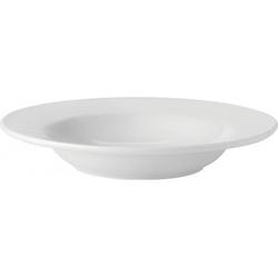 Pure White Rimmed Soup Bowl, 9 (22.5cm)
