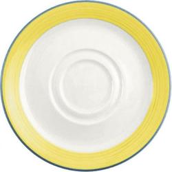 Steelite Rio Yellow Saucer Low Cup 12oz 16.5cm 6 1/1 (Box 36)