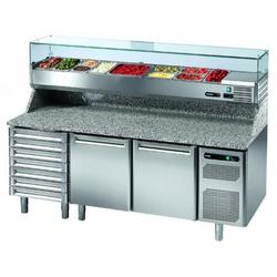 Afinox Pizza Prep Counter With 2 Doors Dough Drawer
