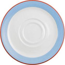Steelite Rio Blue Saucer Low Cup 12oz 16.5cm 6 1/1 (Box 36)