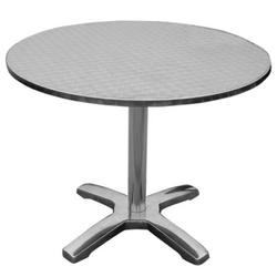 Bistro Table - Round Stainless Steel Top - Round Table
