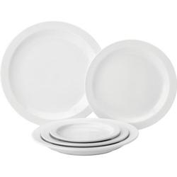 Pure White Narrow Rimmed Plate