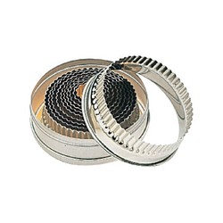 Round Fluted Cutters 11 Piece/10cm