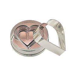Heart Cutters 6 Piece/10cm
