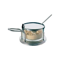 Parmesan Cheese Dish With Spoon