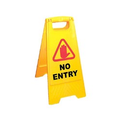 Safety Floor Sign No Entry