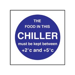 Chiller Display Temp Sign