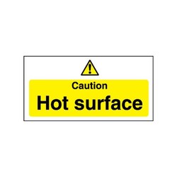 Caution Hot Surface Sign
