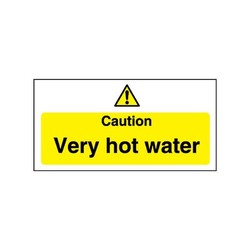 Caution Very Hot Water Sign