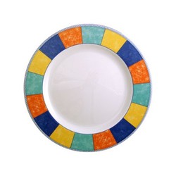 Churchill New Horizons Chequered Border Classic Plate