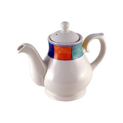 Churchill Chequered Border Sandringham Tea/Coffee Pot (Box 4)