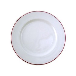Churchill Burgundy Line Classic Plate, Box of 24, 6.5''