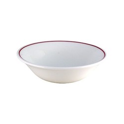 Churchill Burgundy Line Oatmeal Bowl 6 (Box 24)