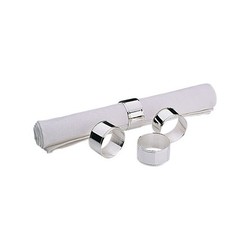 Napkin Rings Silver Plated (Pack 4)