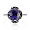 oval cut Iolite cocktail ring