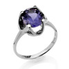 oval cut Iolite cocktail ring
