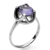oval cut Iolite cocktail ring
